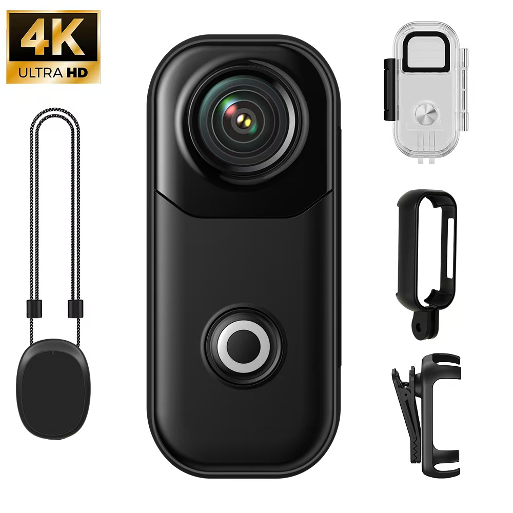Outdoor Adventure Video - Mini caméra d'action 4K, caméscope portable