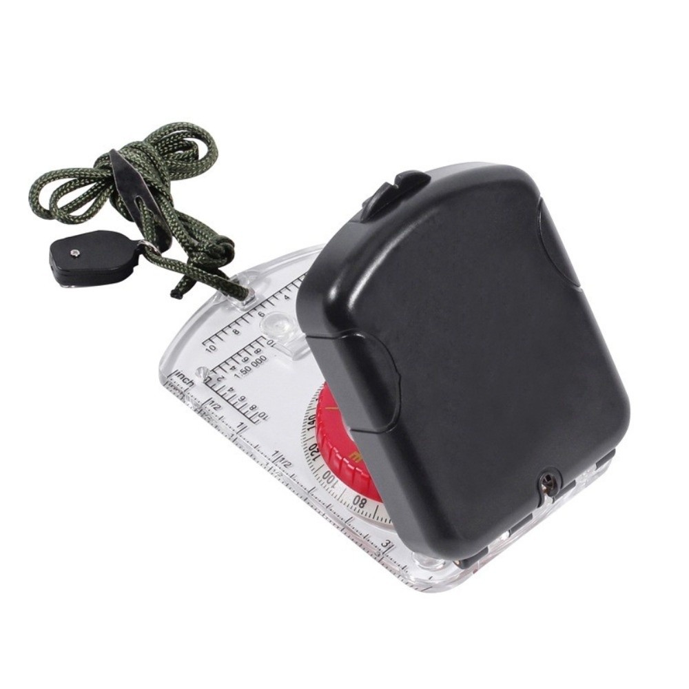Map Compass Orienteering - Nouvelle Boussole d'extérieur Lumineuse Pliante Transparente