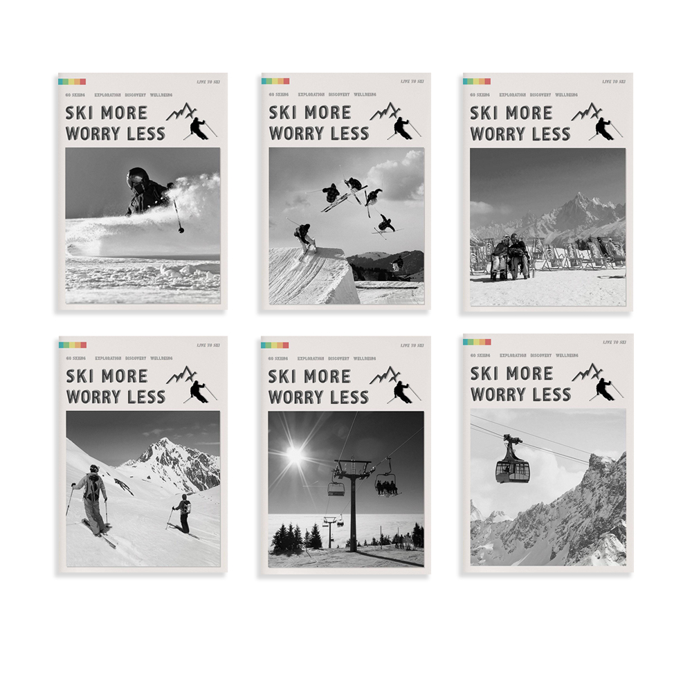 Outdoor Adventure Ideas - Affiche vintage en noir et blanc