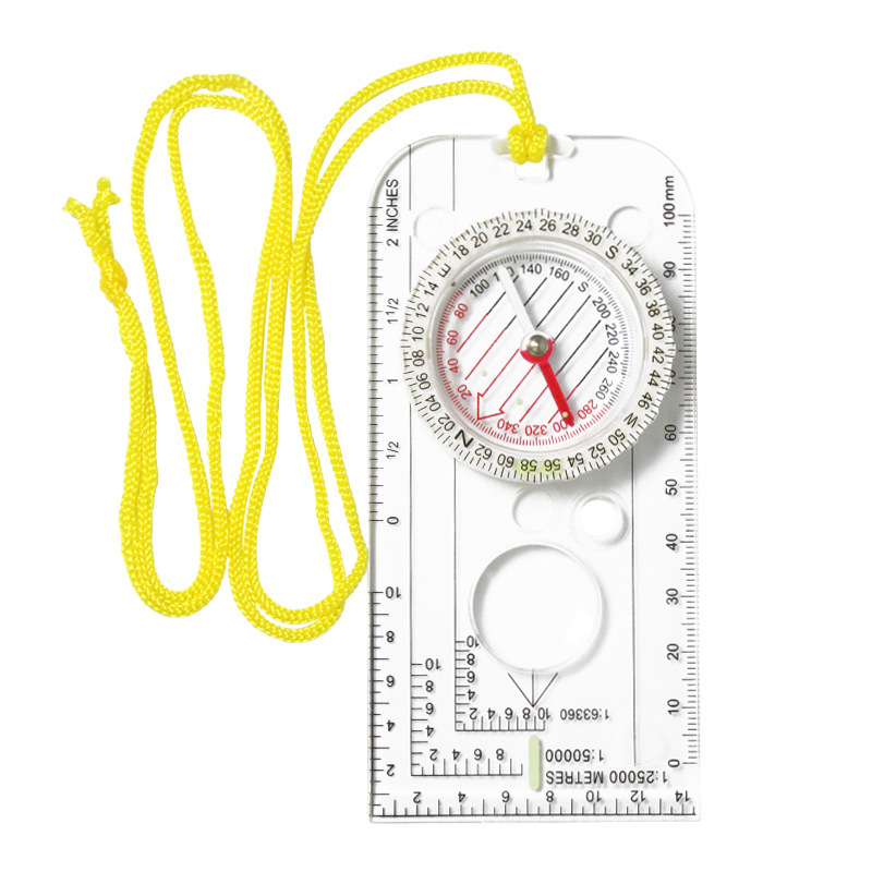 Map Compass Orienteering - Boussole de navigation extérieure avec règle