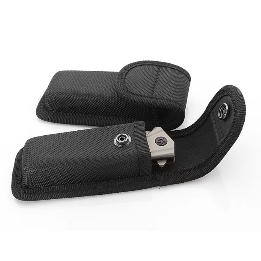 Fire Piston Starter - Gaine noire pliable couteau pince sac
