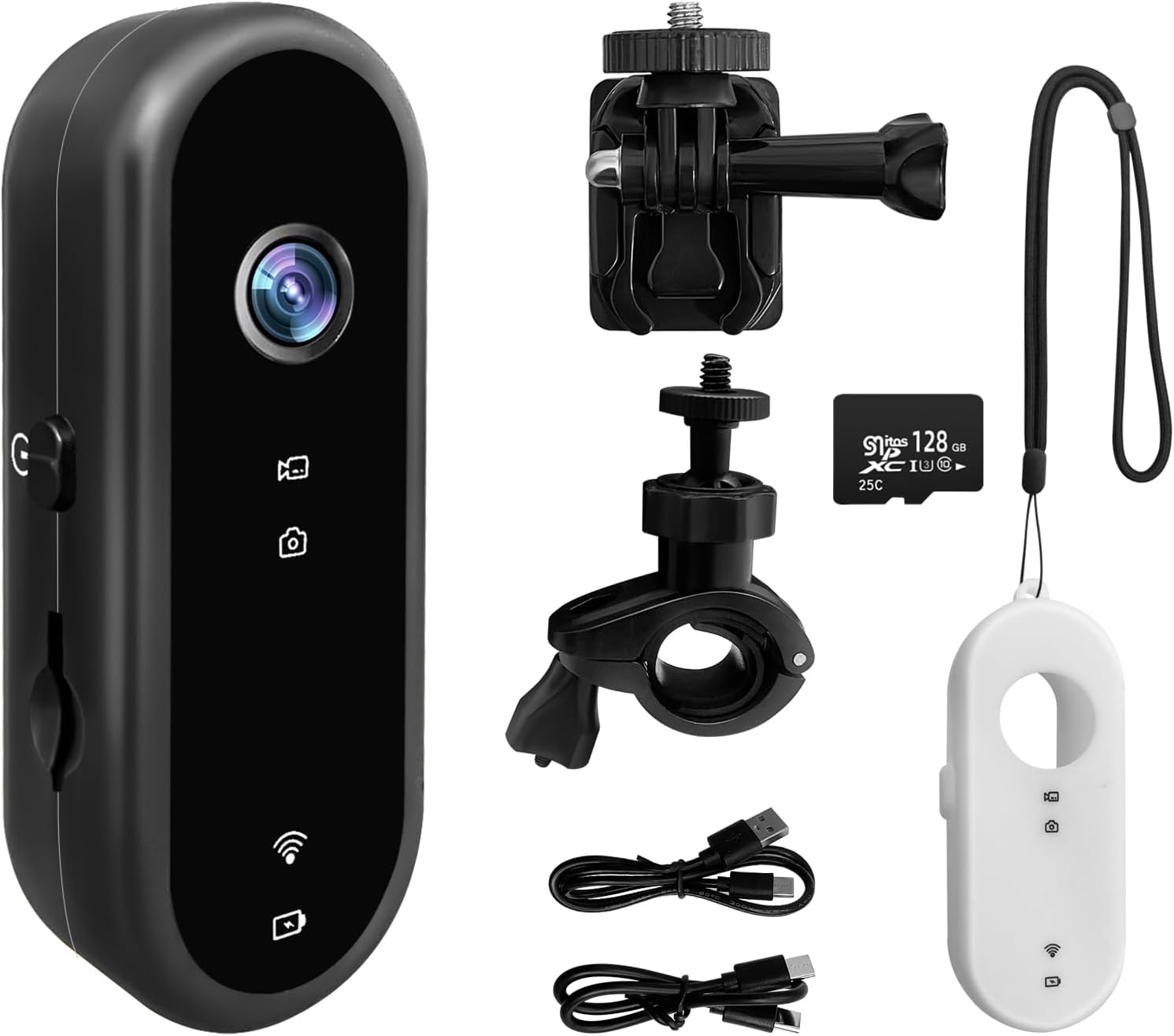 Outdoor Adventure Video - Mini caméra d'action WiFi 1080P, caméra