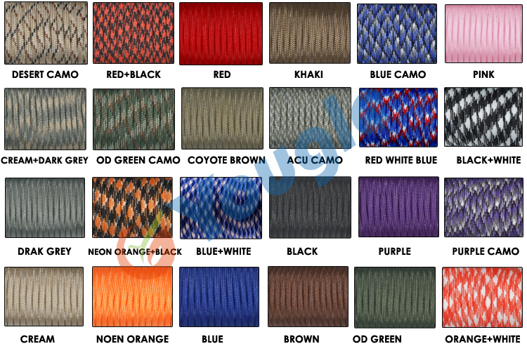 Corde de Parachute Mil Spec Ty - Paracord 550 Feet avis et prix