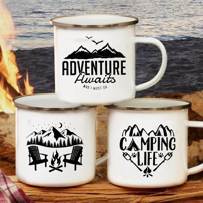 Tasse à café en émail Happy Ca - Outdoor Adventure Day avis et prix