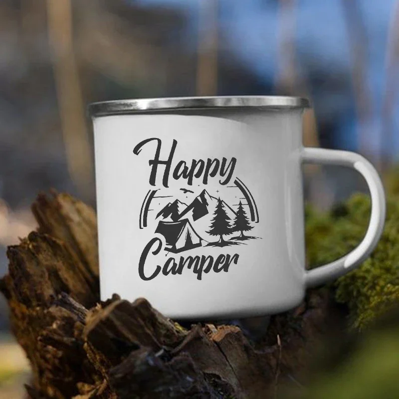 Tasse à café en émail Happy Ca - Outdoor Adventure Day avis et prix