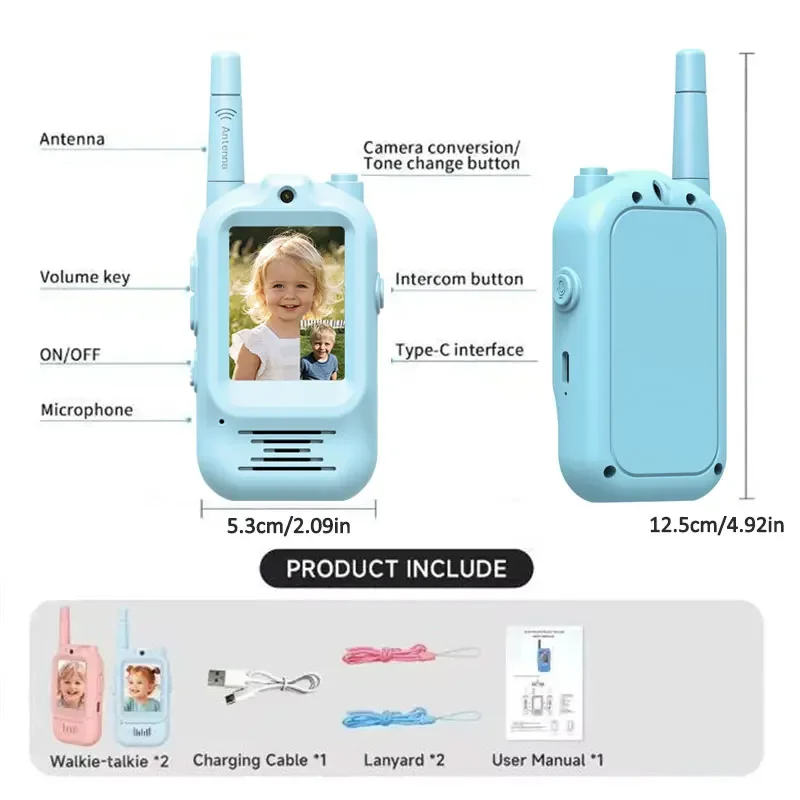Lot de 2 talkies-walkies vidéo - Outdoor Adventure Video avis et prix