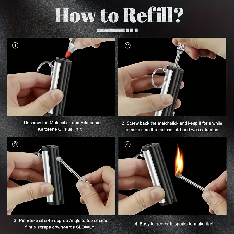 Allume-feu de survie de type p - Fire Piston Starter avis et prix