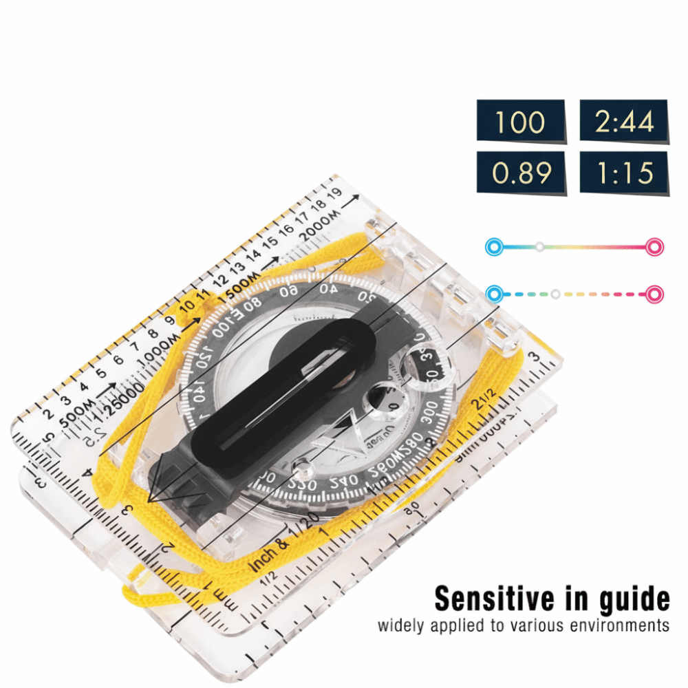 Boussole d'orientation durable - Map Compass Orienteering avis et prix