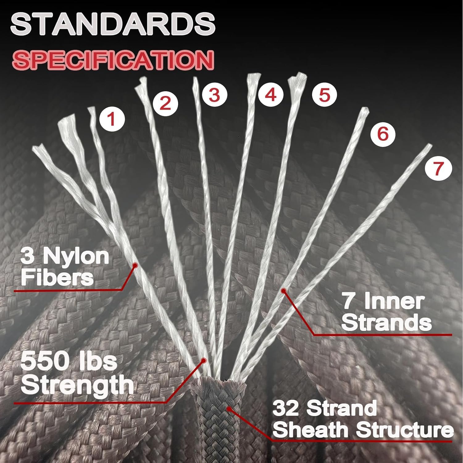 1 pièce 100 pieds 30 couleurs  - Paracord 550 Feet avis et prix