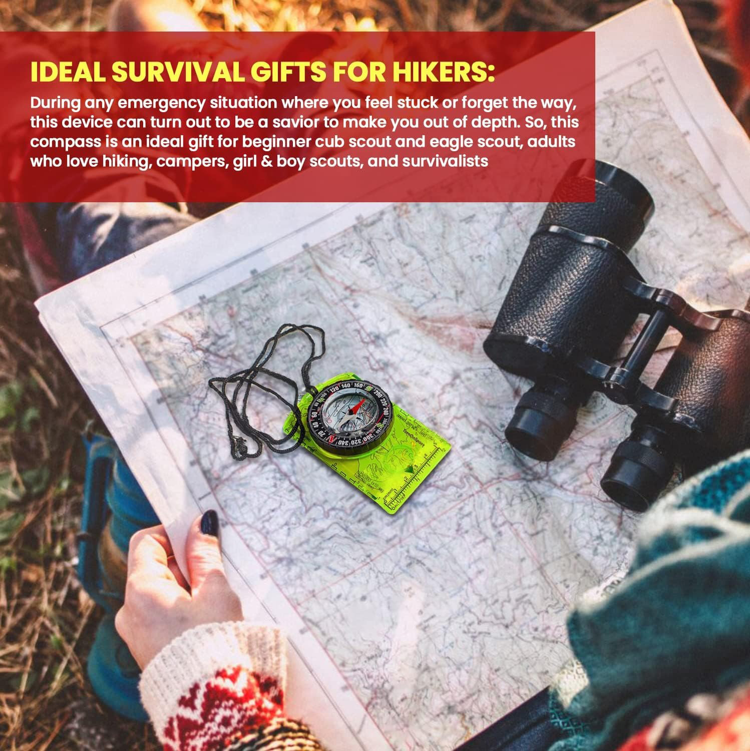 Boussole d'orientation YANBIGU - Map Compass Orienteering avis et prix