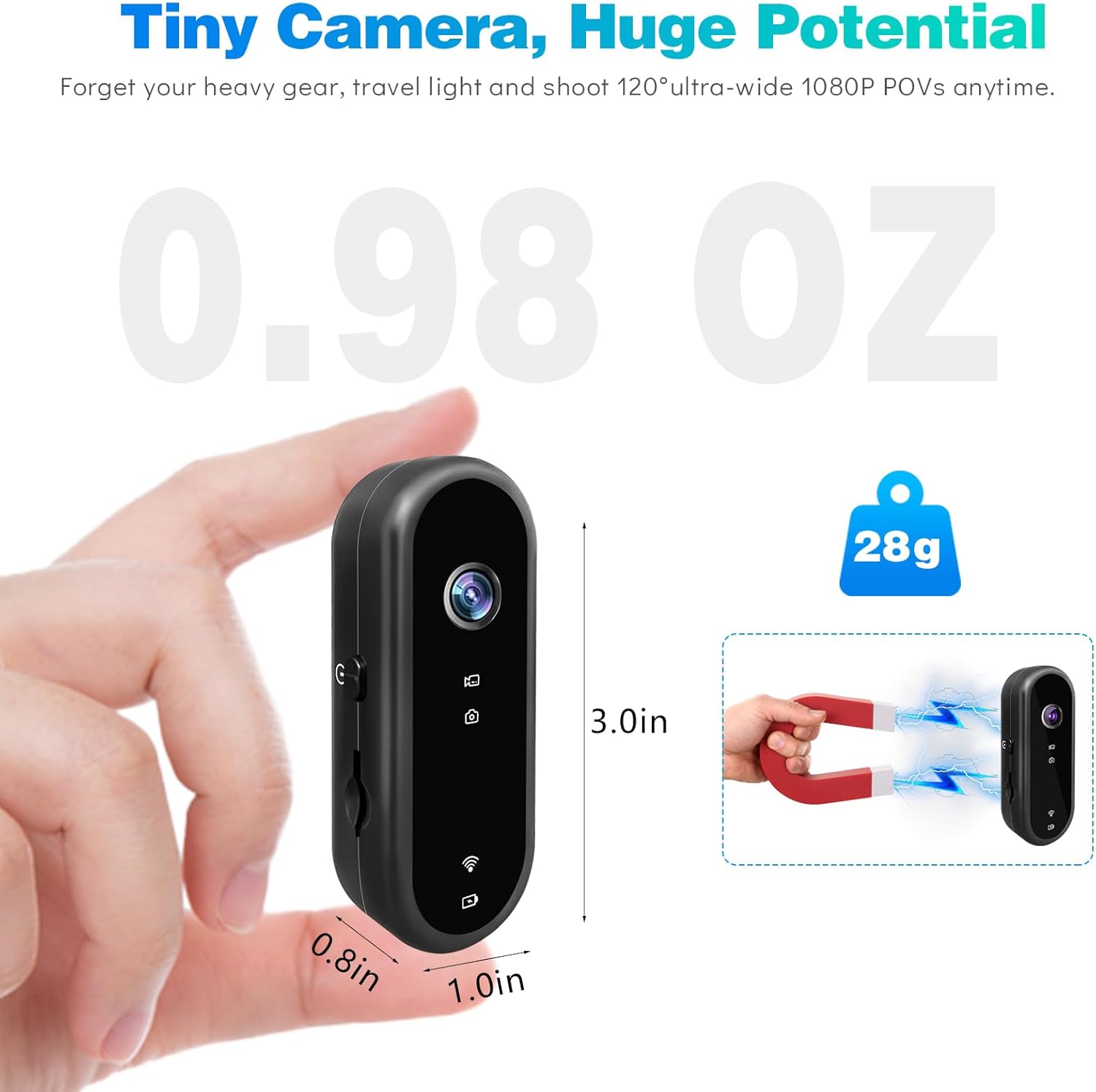 Mini caméra d'action WiFi 1080 - Outdoor Adventure Video avis et prix