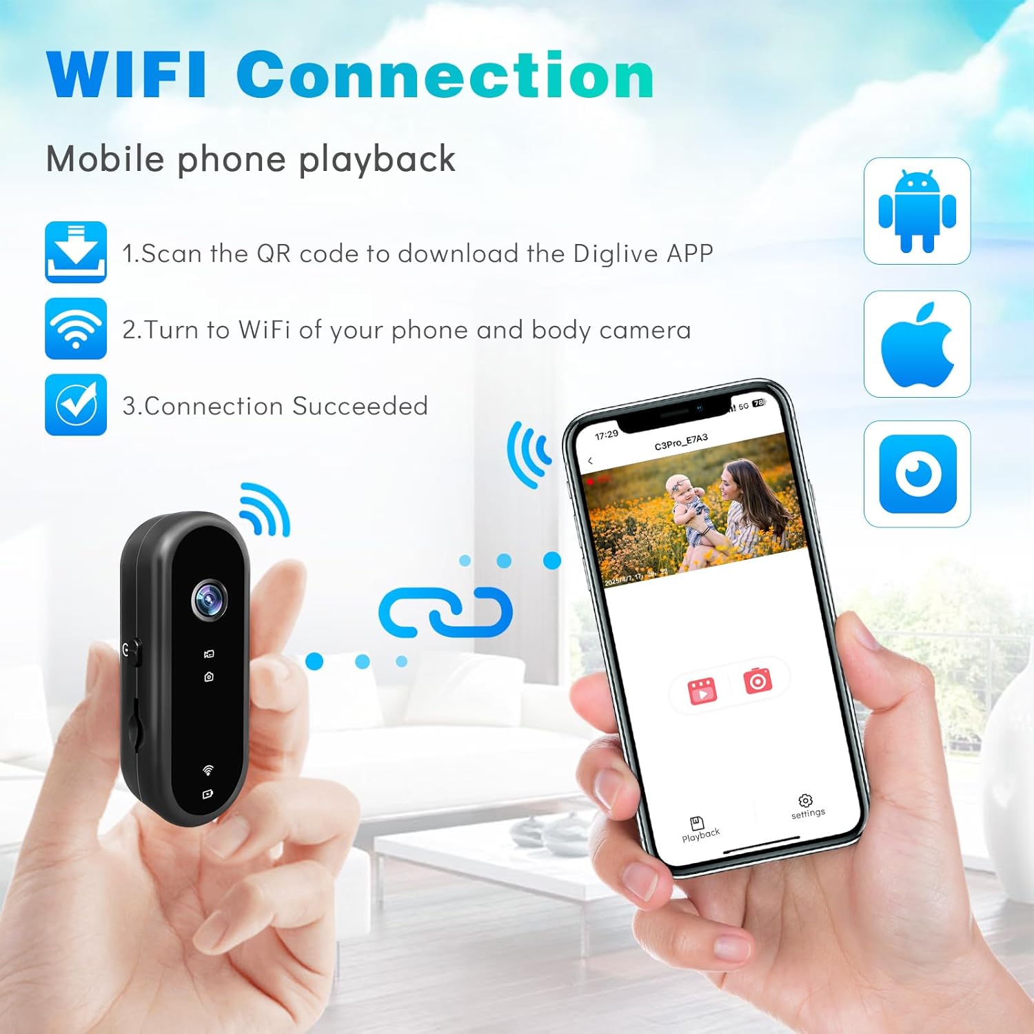 Mini caméra d'action WiFi 1080 - Outdoor Adventure Video avis et prix